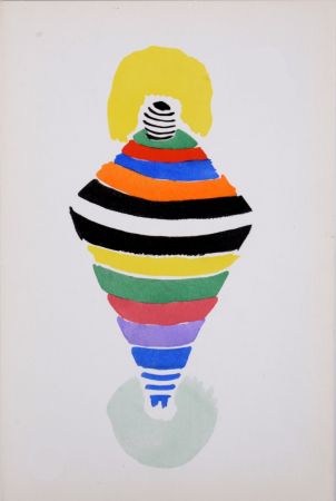 Pochoir Delaunay - Costumes (E), 1969