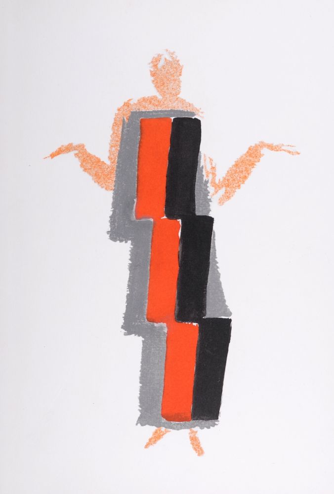 Pochoir Delaunay - Costumes (P), 1969