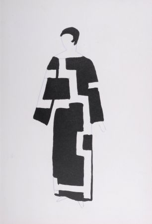 Pochoir Delaunay - Costumes (S), 1969