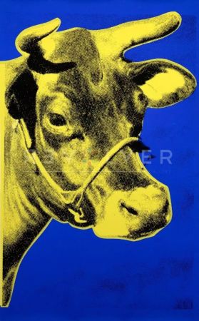 Siebdruck Warhol - Cow 12