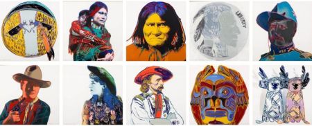 Siebdruck Warhol - Cowboys and Indians Complete Portfolio (FS II.377 - FS II.386) by Andy Warhol