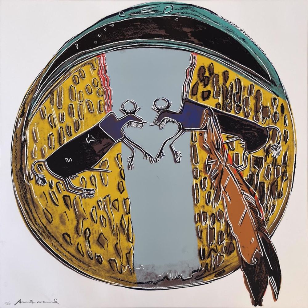 Siebdruck Warhol - Cowboys and Indians: Plains Indian Shield II.382