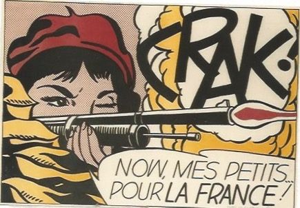 Lithographie Lichtenstein - CRAK! Now mes Petits ... pour la France!