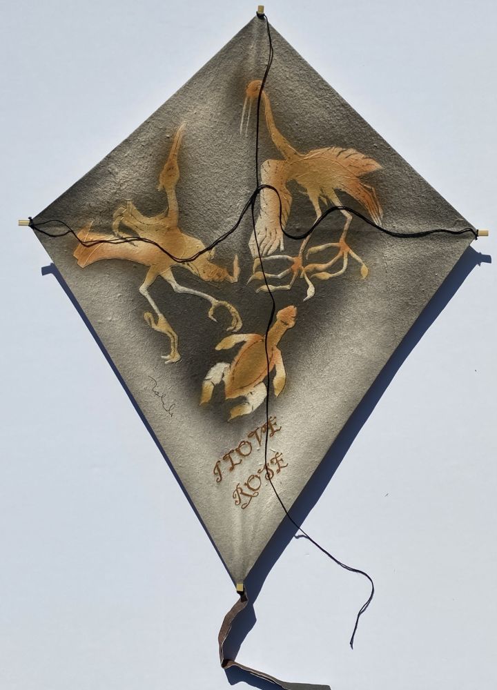 Keine Technische Toledo - Cranes with Sea Turtle Kite