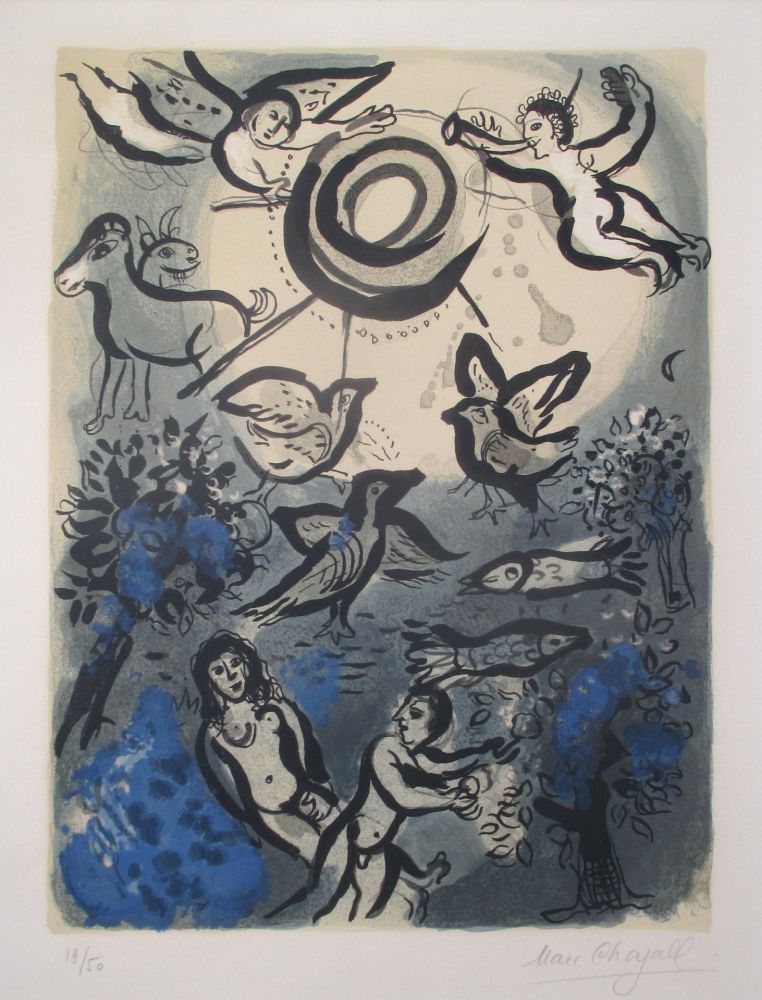 Lithographie Chagall - Creation