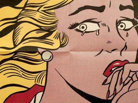 Lithographie Lichtenstein - Crying Girl - Leo Castelli mailer