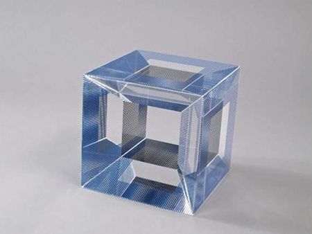 Siebdruck Soto - Cube with ambiguous space