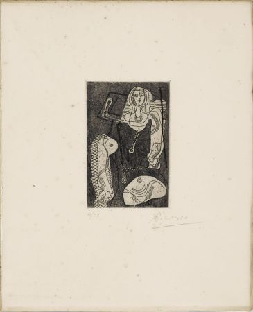 Radierung Picasso - C.Zervos. PICASSO ŒUVRES 1920-1926. 1/50 avec l'eau-forte originale signée (1926).