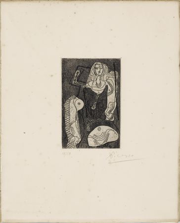Radierung Picasso - C.Zervos. PICASSO ŒUVRES 1920-1926. Cahiers d’Art », 1926. 1/50 avec l'eau-forte originale signée.