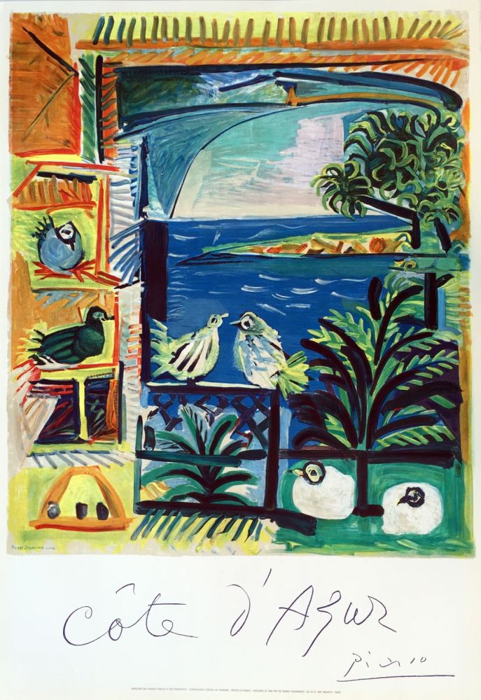 Lithographie Picasso - Côte d'Azur