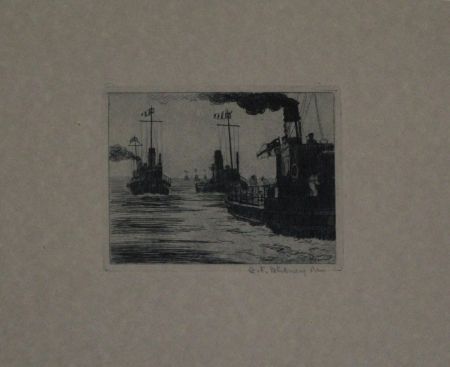 Stich Hübner - Dampfschiffe / Steamboats