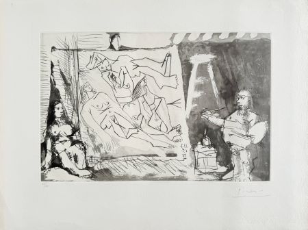 Radierung Und Aquatinta Picasso - Dans l'Atelier