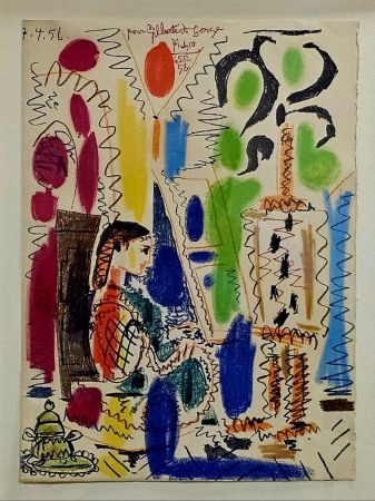 Lithographie Picasso - Dan's l'atelier de Cannes 