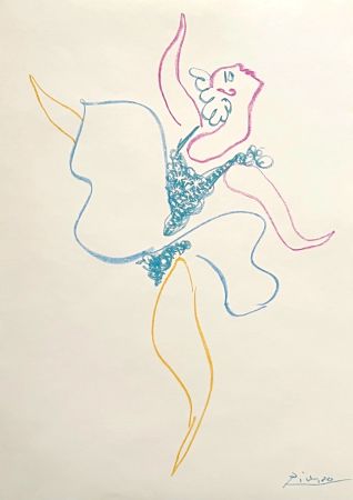 Lithographie Picasso - Danseuse