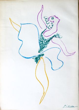 Lithographie Picasso -  Danseuse  