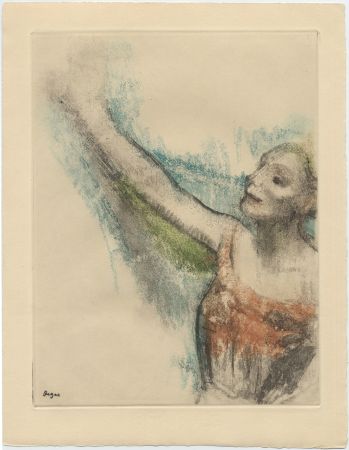 Radierung Und Aquatinta Degas - Danseuse (étude, vers 1878-1880)