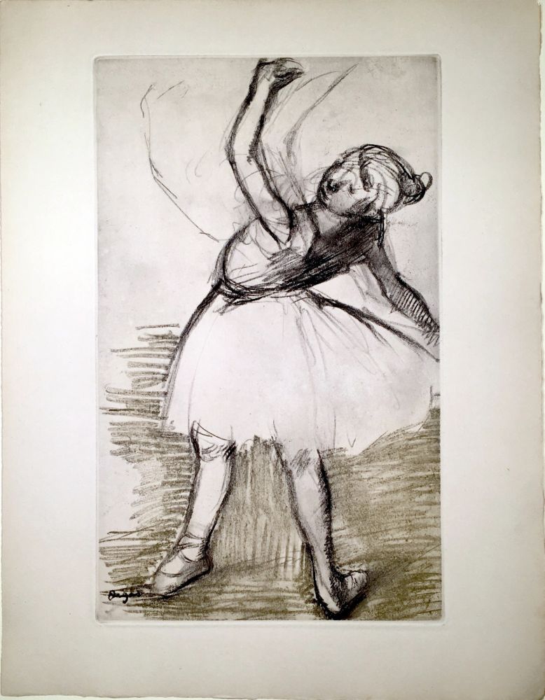 Radierung Und Aquatinta Degas - Danseuse (étude, vers 1880)