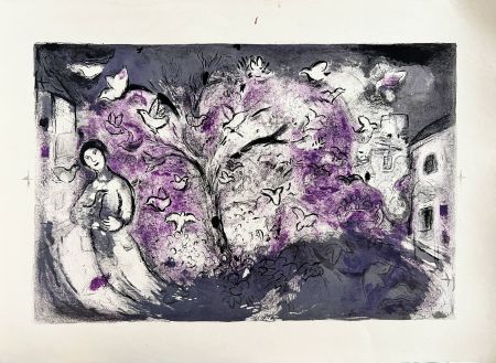 Lithographie Chagall - Daphnes and Chloé, Planche XXVI