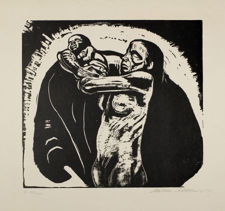 Holzschnitt Kollwitz - Das Opfer (The sacrifice)