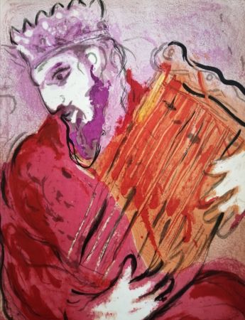 Lithographie Chagall - David