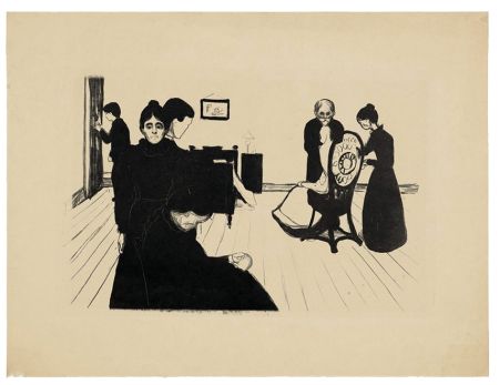 Lithographie Munch - Death in the Sickroom