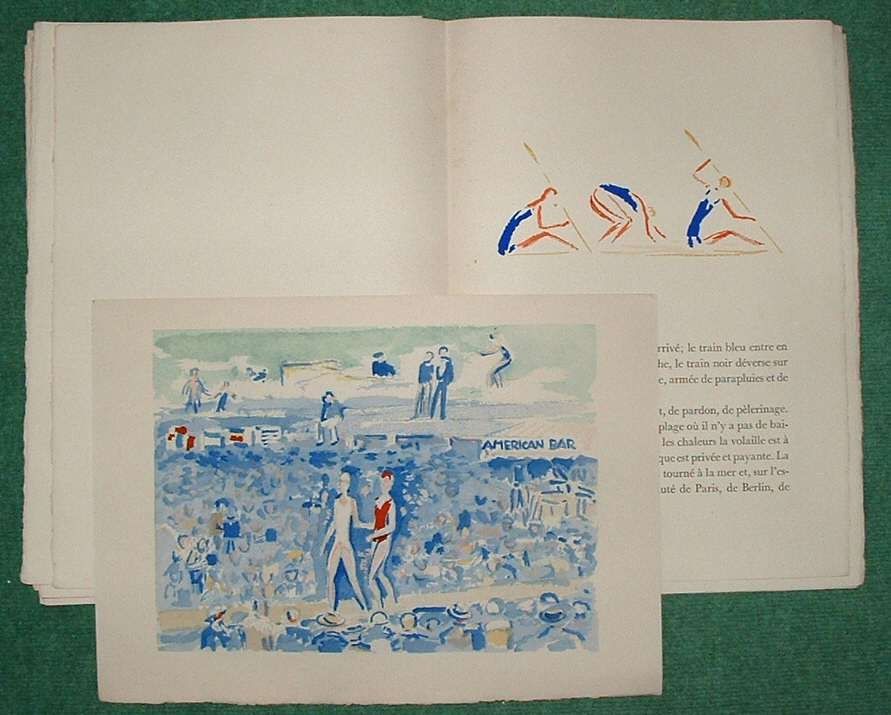 Illustriertes Buch Van Dongen - DEAUVILLE par Paul Poiret. 10 AQUARELLES DE VAN DONGEN (1931)