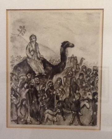 Radierung Chagall - Depart de Jacob pour l'Egypte