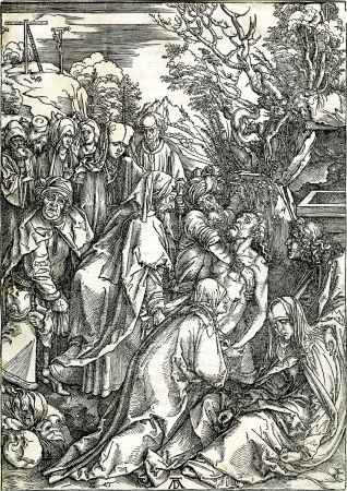 Holzschnitt Durer - Deposition of Christ (The Large Passion), c. 1496-97