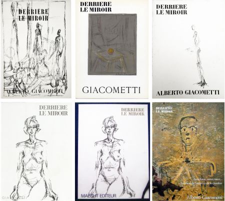 Illustriertes Buch Giacometti - DERRIÈRE LE MIROIR. COLLECTION COMPLÈTE DES NUMÉROS CONSACRÉS À ALBERTO GIACOMETTI (Avec 23 lithographies)