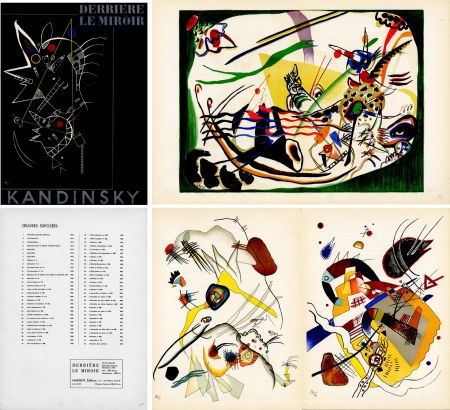 Illustriertes Buch Kandinsky - DERRIÈRE LE MIROIR N°101-102-103. KANDINSKY. Sept-Oct-Nov. 1957. 6 lithographies en couleurs.