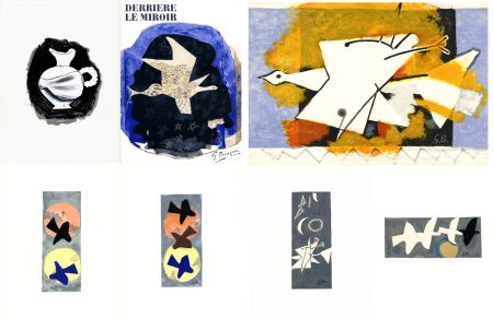 Illustriertes Buch Braque - DERRIÈRE LE MIROIR N° 115. BRAQUE. 9 lithographies couleurs (1959)