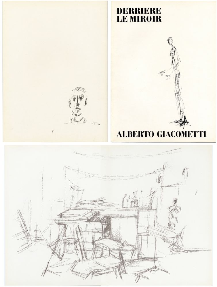 Illustriertes Buch Giacometti - DERRIÈRE LE MIROIR N° 98. L' ATELIER D' ALBERTO GIACOMETTI (Jean Genet). Juin 1957.