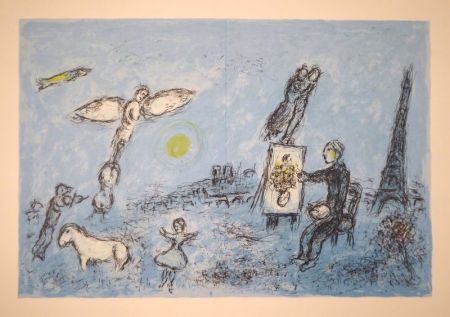 Lithographie Chagall - DERRIÈRE LE MIROIR, No 246. Chagall. Lithographies originales