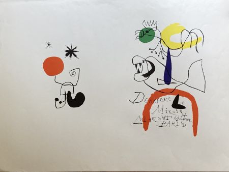 Lithographie Miró - Derrière le miroir