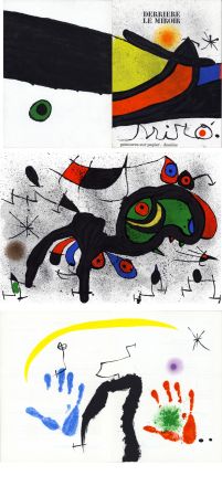 Illustriertes Buch Miró - Derrière Le Miroir n°193-194. MIRÓ. PEINTURES SUR PAPIER, DESSINS. 12 LITHOGRAPHIES EN COULEURS (1971).