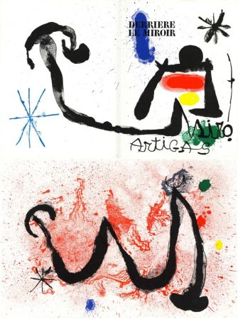 Illustriertes Buch Miró - Derrière le Miroir n° 139-140. MIRÓ - ARTIGAS, Terres de grand feu. 6 LITHOGRAPHIES ORIGINALES (1963)