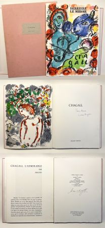 Illustriertes Buch Chagall - Derrière Le Miroir n° 198 - DE LUXE SIGNÉ PAR CHAGALL. 3 Lithographies originales (1972)