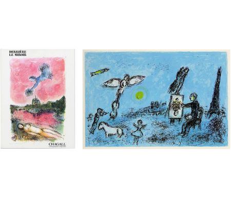 Illustriertes Buch Chagall - Derrière Le Miroir n° 246 - CHAGALL. Lithographies originales. Le Peintre et son double (1981)