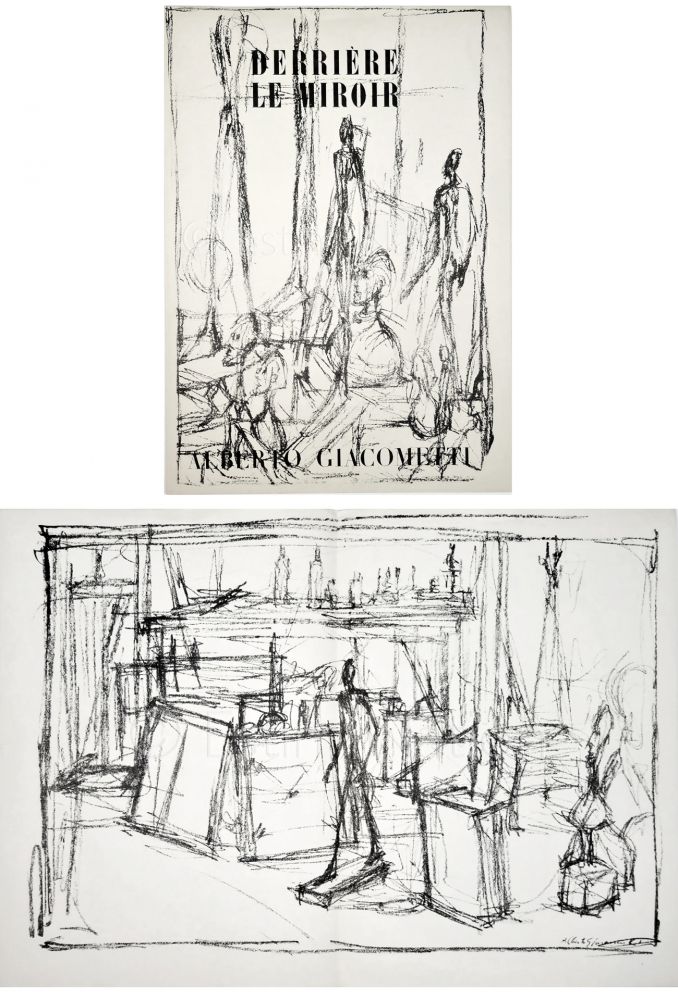 Illustriertes Buch Giacometti - Derrière le Miroir n° 39-40 . GIACOMETTI. Juin 1951.