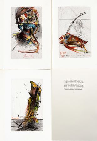 Illustriertes Buch Dado - DES HIRONDELLES et de quelques oiseaux... Ex de tête, avec 3 gouaches originales.