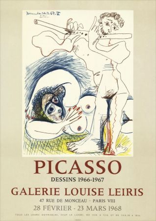 Lithographie Picasso - Dessins 1966-67 à la Galerie Louise LEIRIS