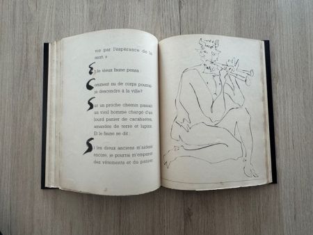 Illustriertes Buch Picasso - Deux Contes. Le Centaure Picador. Le crepuscule d'un Faune. Gravures de Pablo Picasso.