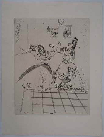 Stich Chagall - Deux danseuses slaves (Dames charmantes et charmantes à tous égards)