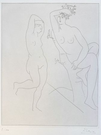 Stich Picasso - Deux Femmes nues dans un Arbre