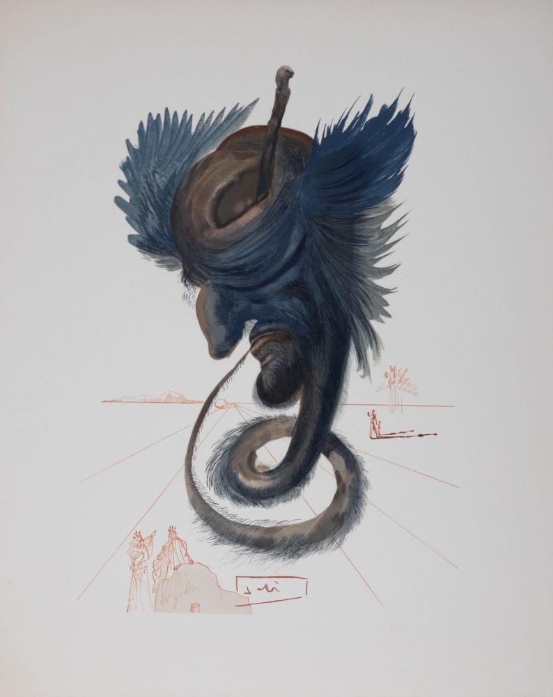 Lithographie Dali - Devins et Sorciers