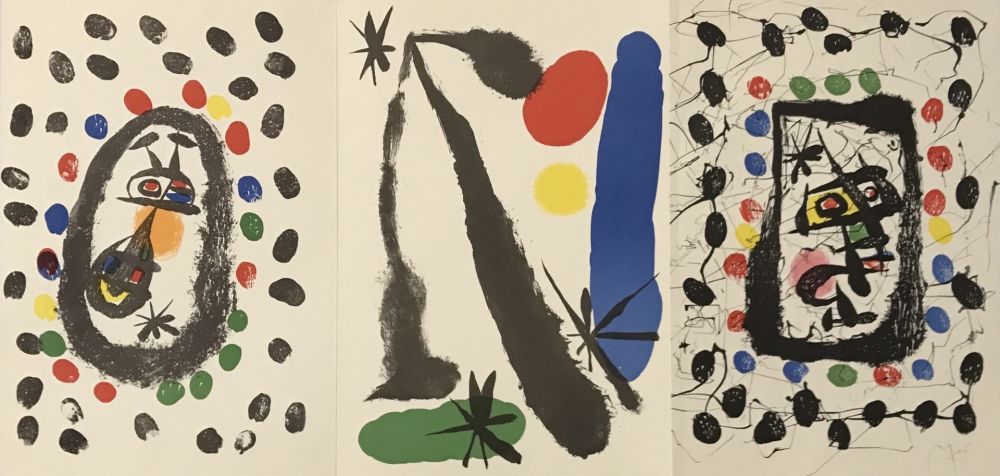 Lithographie Miró - Dibujos y Litografias From Papeles de Son Armadans in the Collection of Juan de Juanes
