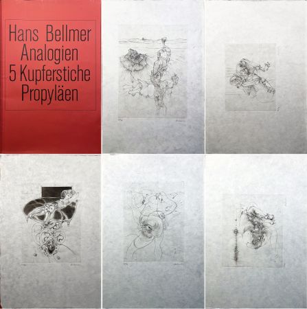 Stich Bellmer - DIE ANALOGIEN, 5 KUPFERSTICHE (1971) - 5 gravures originales signées.