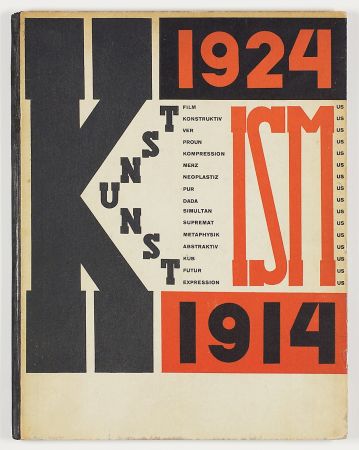 Illustriertes Buch El Lissitzky - Die Kunstismen / Les Ismes de l'Art / The Isms of Art