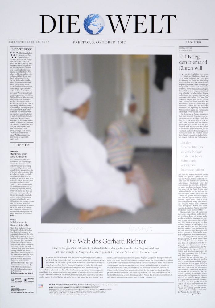 Digitale Druckgrafik Richter - Die Welt (The World)