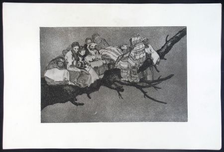 Radierung Und Aquatinta Goya - DISPARATE RIDICULO